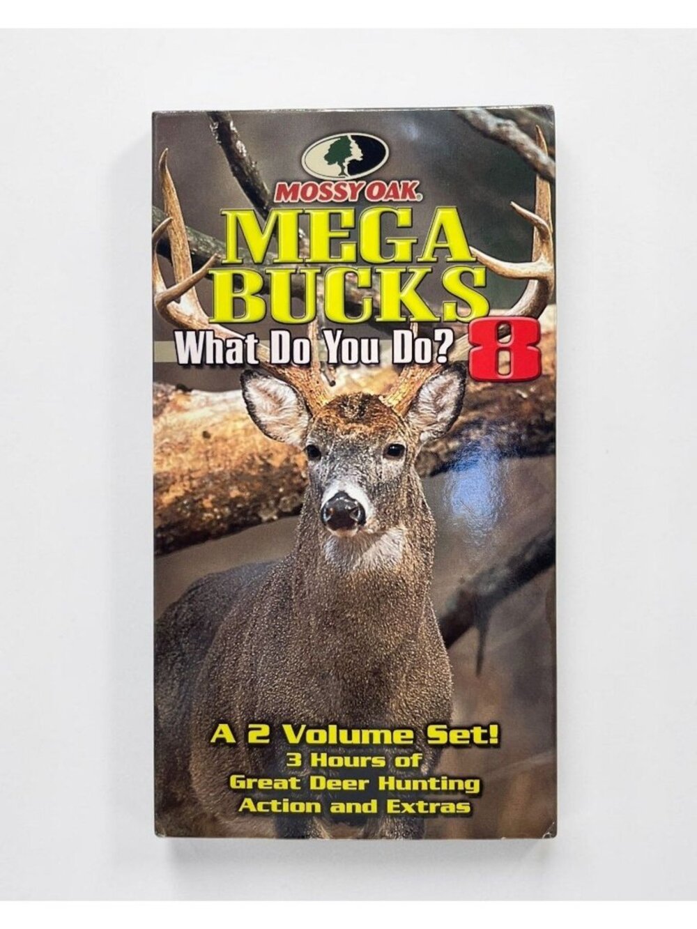 Mossy Oak Mega Bucks 8 VHS Set What Do You Do? 3 Hours 20 Hunts Hunting Video